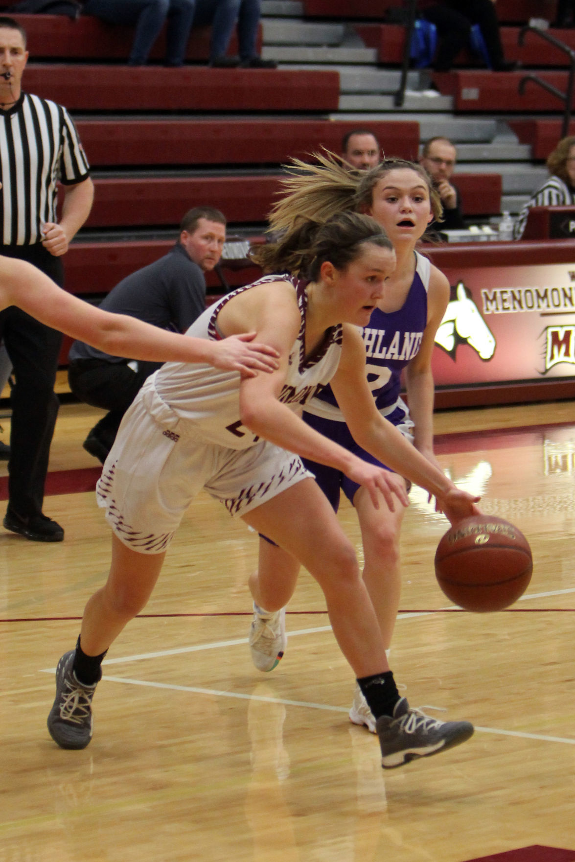 Ashland at Menomonie girls basketball 12-27-19